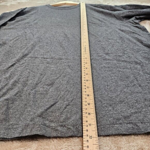 L.L.Bean Traditional Fit T-Shirt Pullover Gray Long Sleeve Men's Sz XXL 2XL Tall - Picture 4 of 10